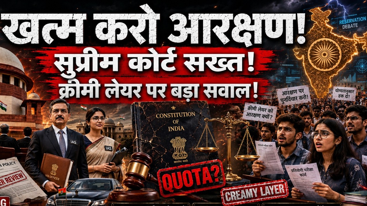 IAS Officers के बच्चों को Reservation क्यों? Creamy Layer क्या है?Supreme Court Reservation Judgment