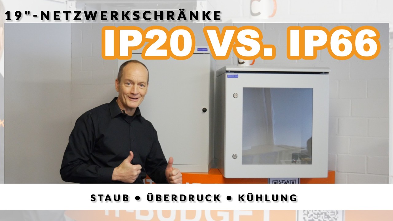 👉 IP-Schutz🔥 IP20 vs. IP66 | Staub, Kühlung & echte Praxislösungen für Netzwerkschränke