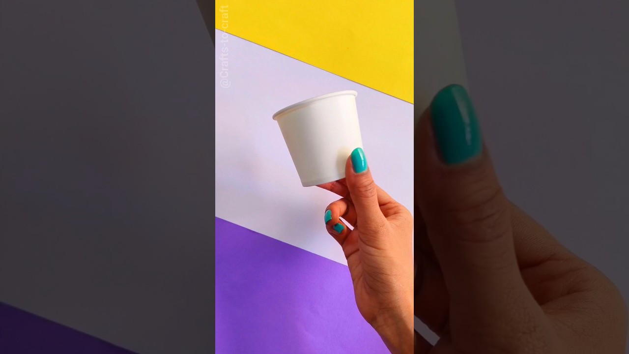 Paper Cup Craft | Easy Craft #easycraft #shorts #crafts-to-craft