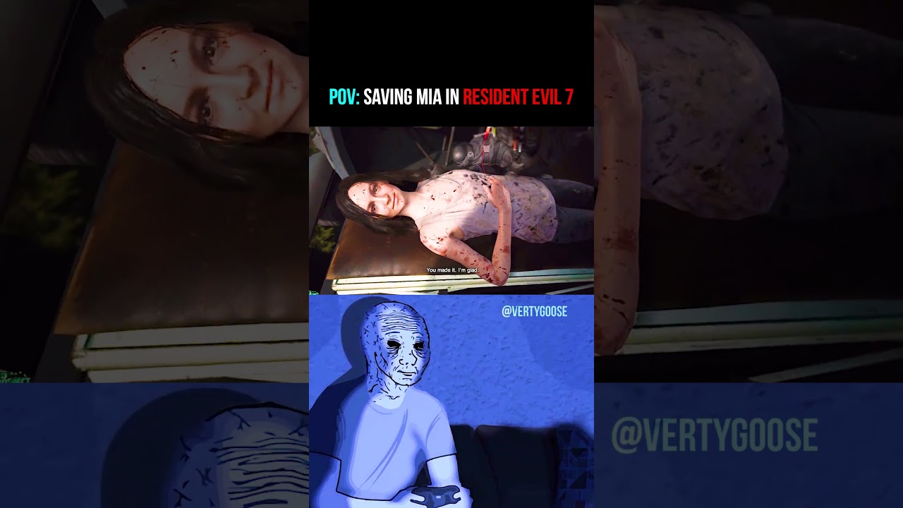 POV: Saving Mia VS Zoe In Resident Evil 7: Biohazard (Nostalgia) #shorts #residentevil