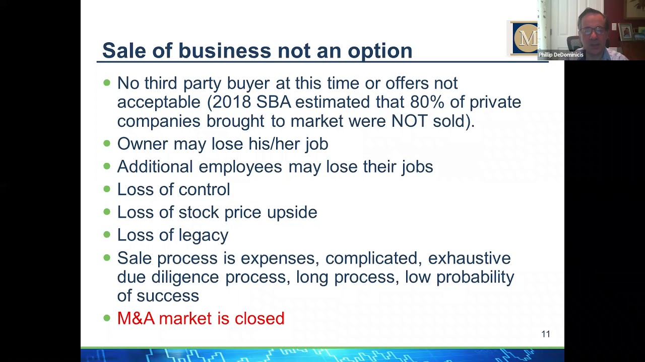 2020.06.16 How Private For-Profit EMS Can Use an ESOP in These Turbulent Times