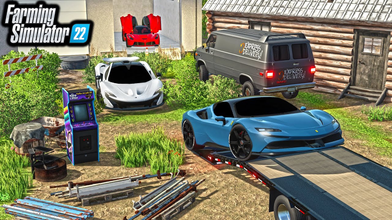 STEALING BACK THE SUPERCARS! (FERRARI SF90, MCLAREN P1) | Farming Simulator 22