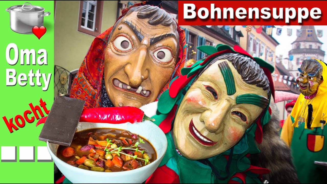 Bohnensuppe, Preisgünstig und gut  - Vegan als auch mit Fleisch