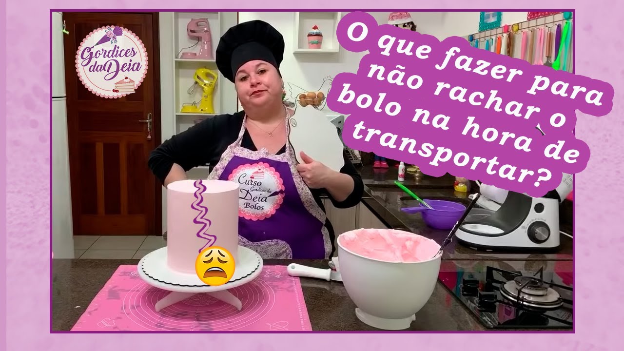 Ao transportar o bolo tome esses cuidados para ele não rachar!