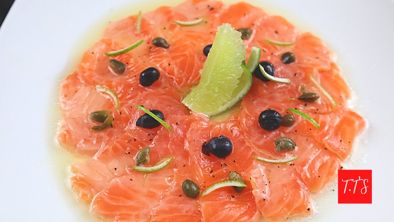 HOW TO MAKE SALMON CARPACCIO AT HOME /Salmon carpaccio with fruity dressing