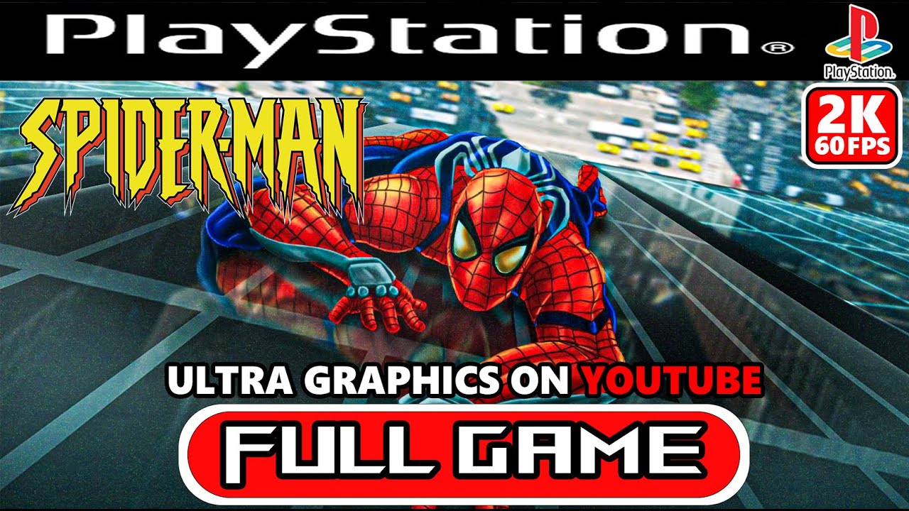 Spider Man PS1 (60FPS 1440P) Full Gameplay Walkthrough Longplay Part 1