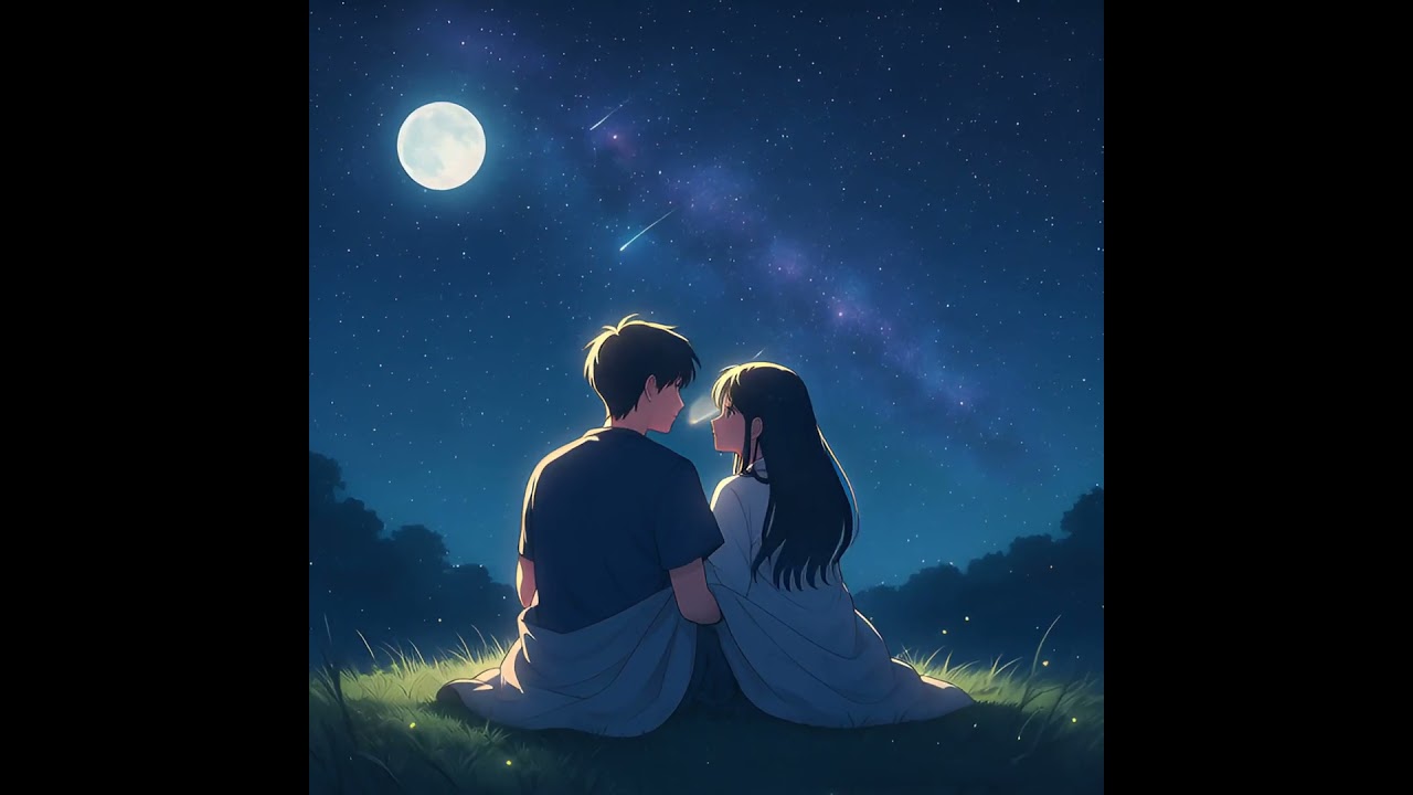 Under the Starry Night – Cinematic Anime Short | Peaceful Romantic Ambience 💕