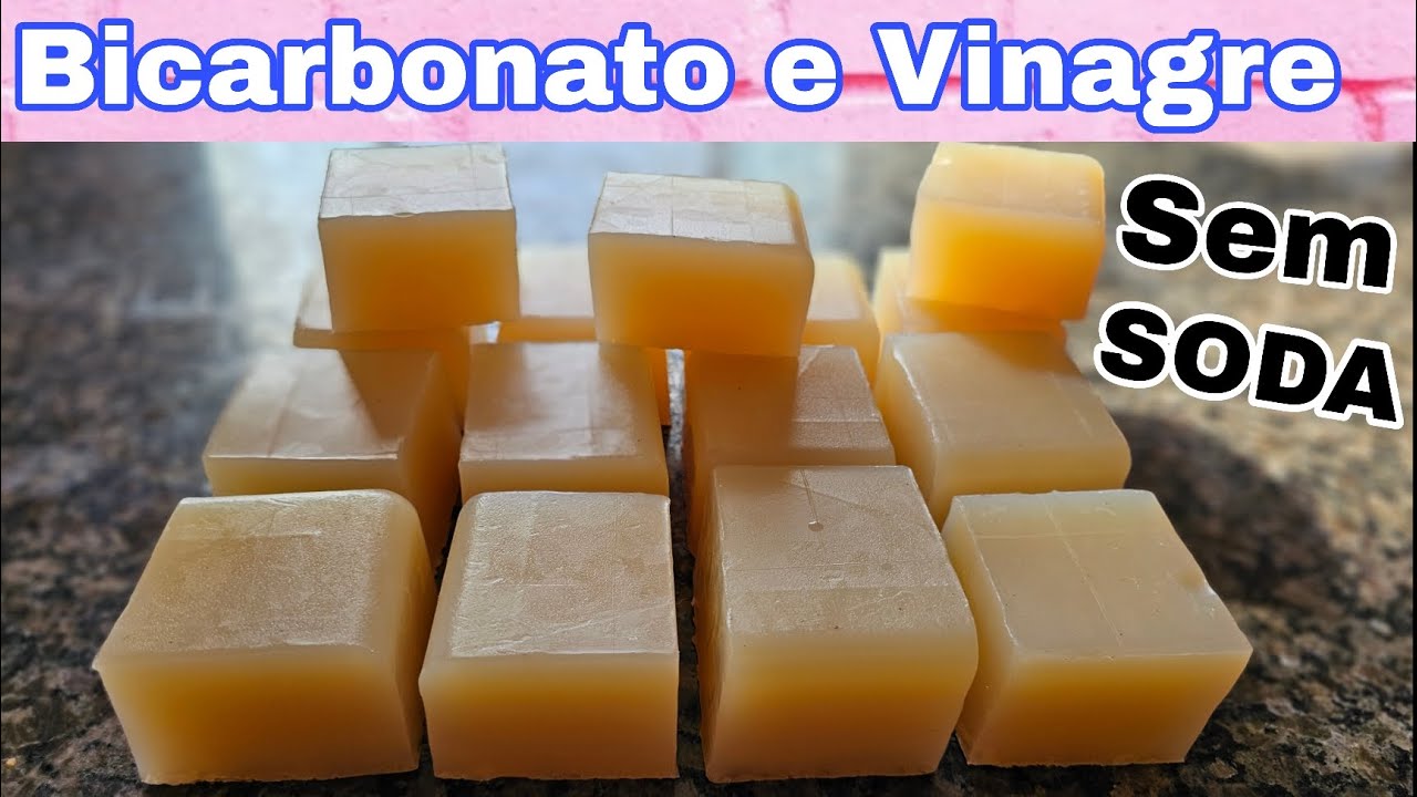Como Fazer Sabão Caseiro de Vinagre e  Bicarbonato Sem SODA ☆ Não Fico Mais Sem