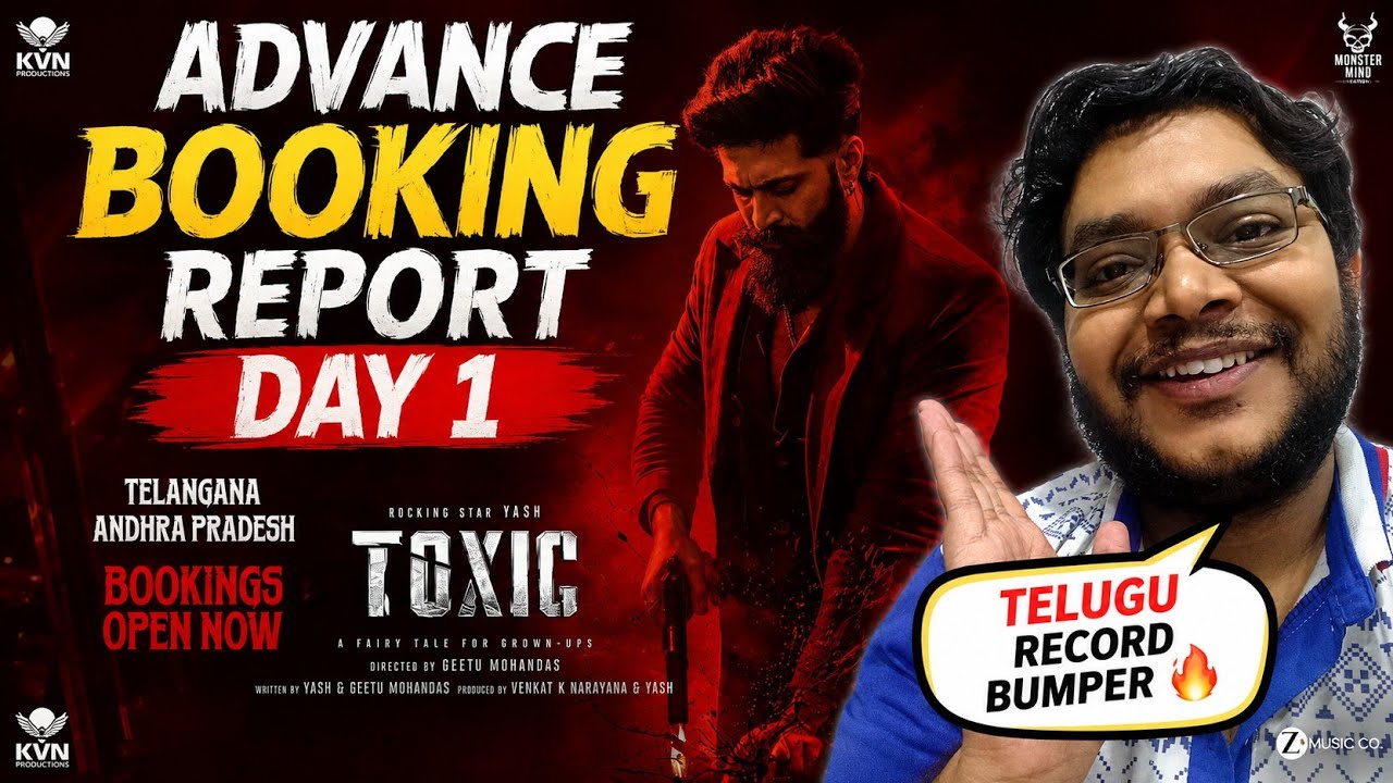 TOXIC ADVANCE BOOKING REPORT DAY 1 | TOXIC DAY 1 COLLECTION PREDICTION l KANNADA HINDI TELUGU TAMIL 