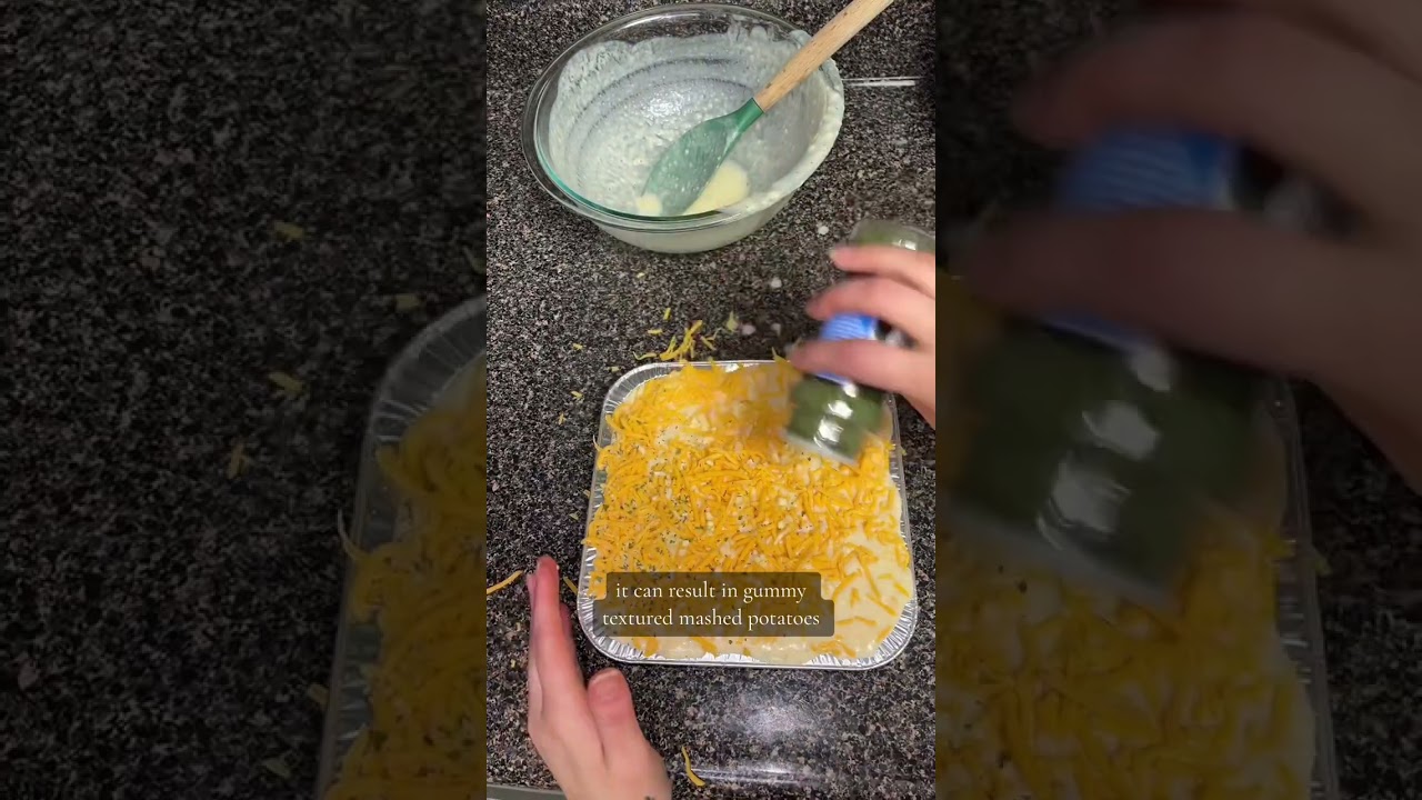 Easiest way to reheat frozen mashed potatoes #foodtok #homecooking