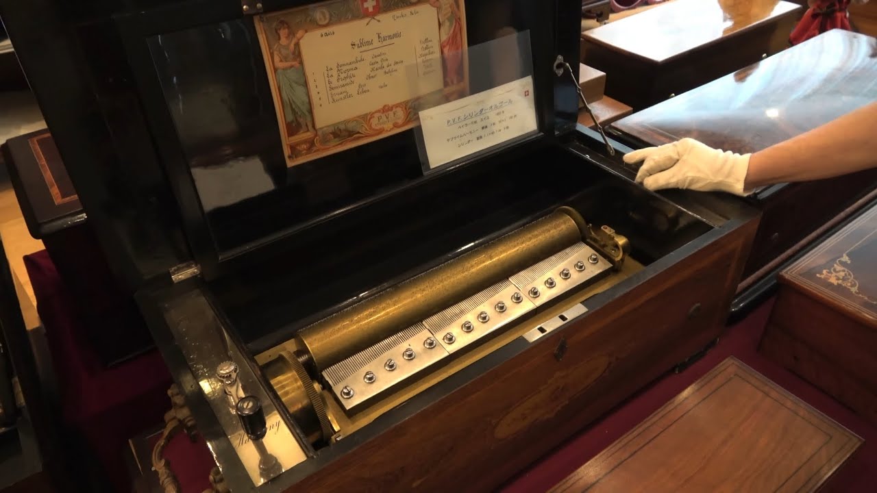 《シリンダーオルゴール》 P. V. F. Cylinder Music Box 【ミタカ・オルゴール館】