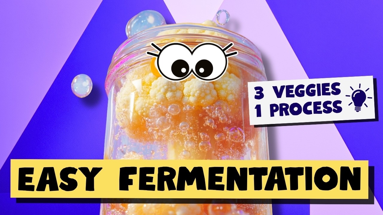 Start Fermentation: 3 EASY Vegetables That Never Fail (Easy & Crunchy)