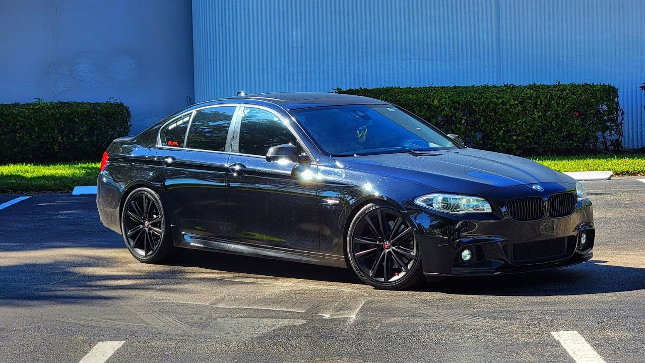 Доводим до предела возможности модернизированного турбированного BMW M550 Stage 2. Вид от первого...