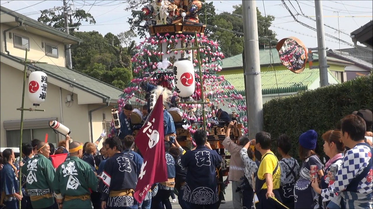 袋井市浅羽芝八幡神社大祭2014 10月12日 宮入