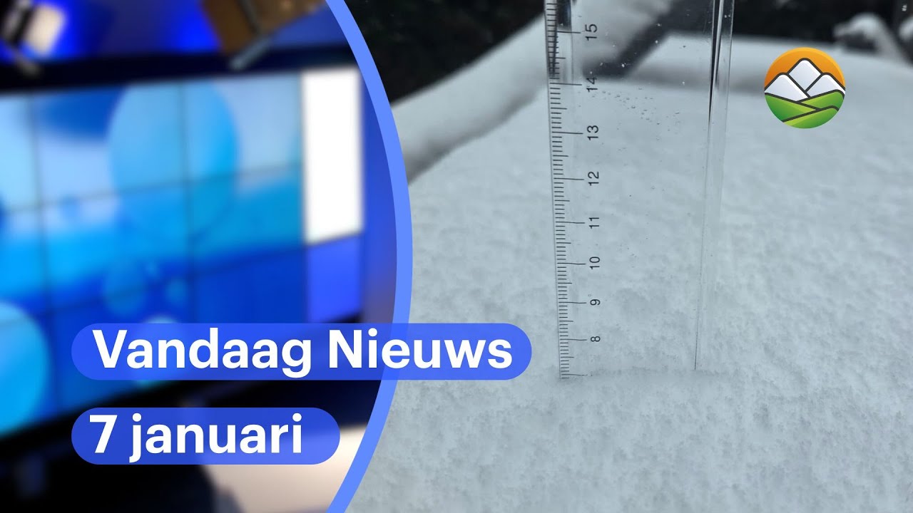 Vandaag Nieuws: een dik pak sneeuw in het Heuvelland