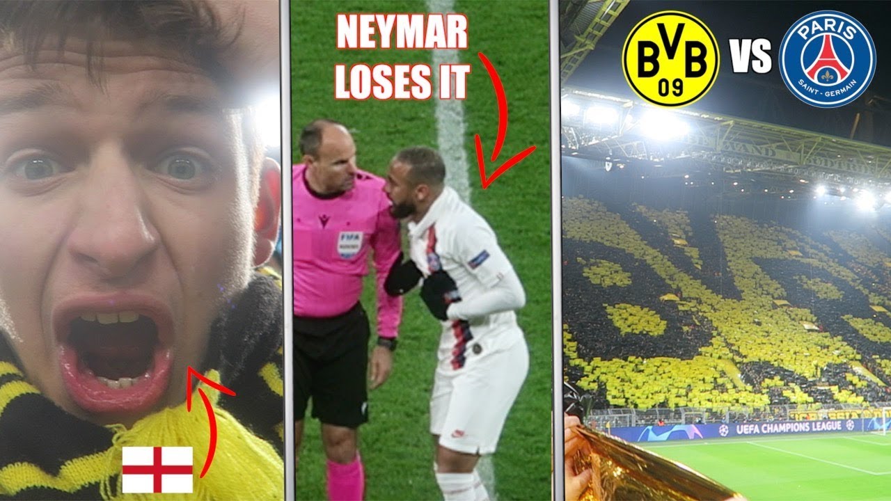 ENGLISH FAN EXPERIENCES DORTMUND vs PSG ATMOSPHERE - HÅLAND!!!