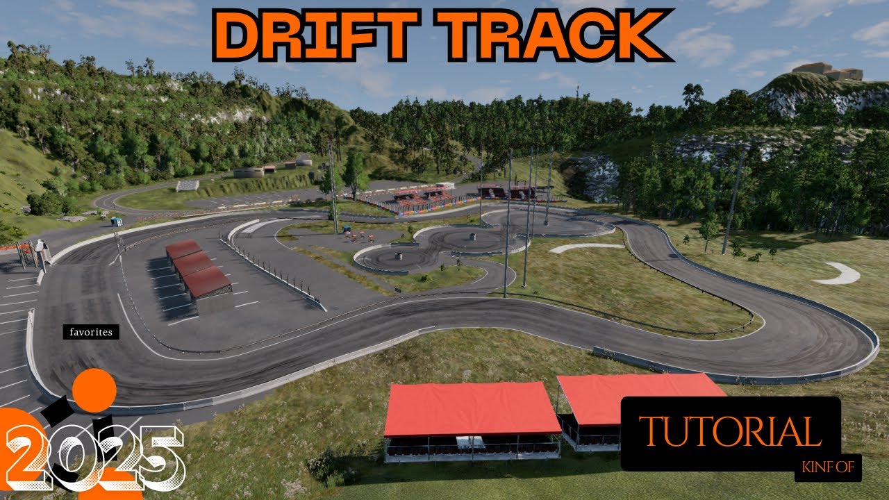 Создание трассы для дрифта для BeamNG в 2025 году