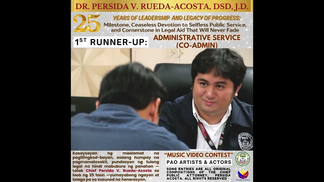 1ST RUNNER-UP: ADMINISTRATIVE SERVICE (CO-ADMIN)
