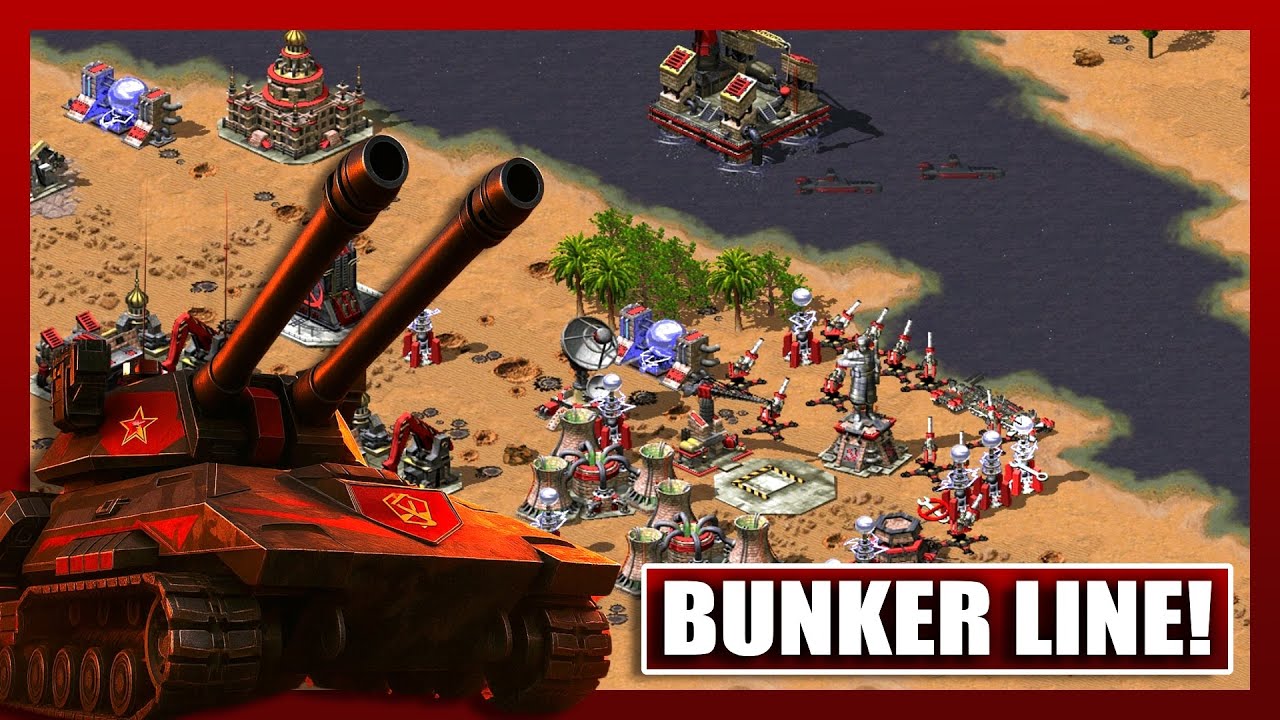 Red Alert 2 | Guarding The Front Line | (7 vs 1 + Superweapons)