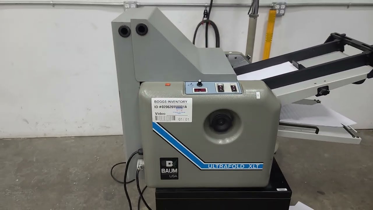 Baum 714 Ultrafold XLT 14x20 Vacuum Feed Paper Folder