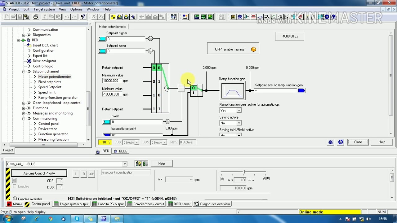 Setpoint Channels in #SINAMICS STARTER || yaji chinnam