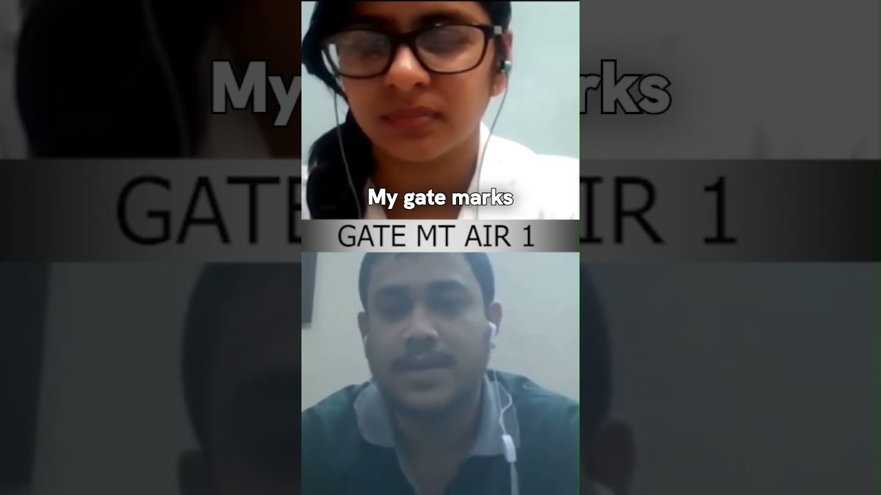 GATE #metallurgicalengineering AIR 1 On His GATE Score and Marks #iit #btech #iit
