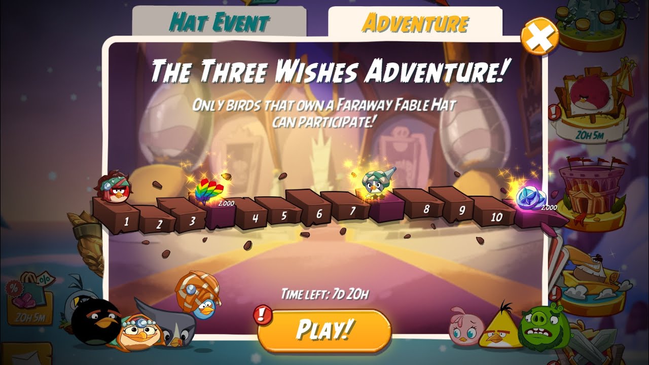 The Three Wishes Adventure - Levels 1-7 with Red,Blues,Melody - Angry Birds 2