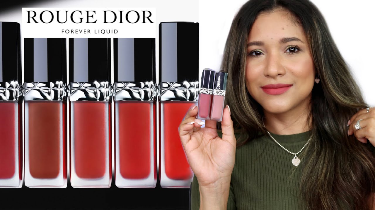 НОВАЯ ЖИДКАЯ ПОМАДА ROUGE DIOR FOREVER | Несмываемая формула? Устойчива к образованию маски?