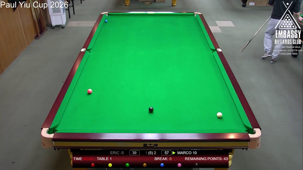 Paul Yiu Cup 2026 Eric -5 vs Marco +10