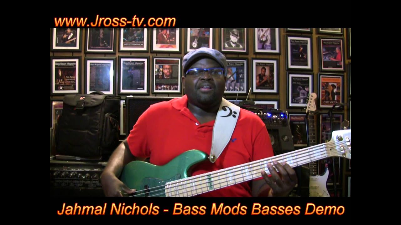 James Ross @ Jahmal Nichols - Bass Mods Basses (5 String Green Goblin) - www.Jross-tv.com