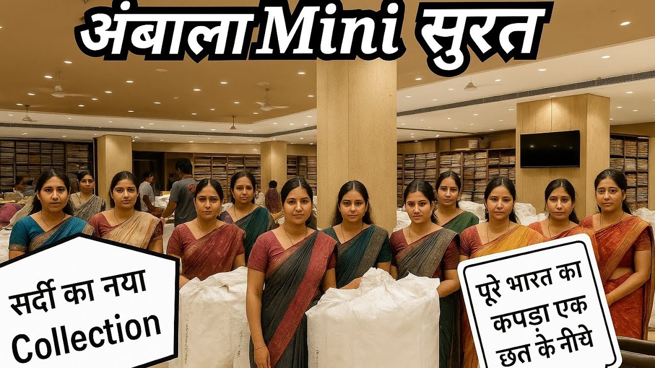 Vol:-22अंबाला Mini सूरत में आए सर्दी के सूटों की बहार।500+ ब्रांड एक छत के नीचे।ब्रांडेड सूट Hub