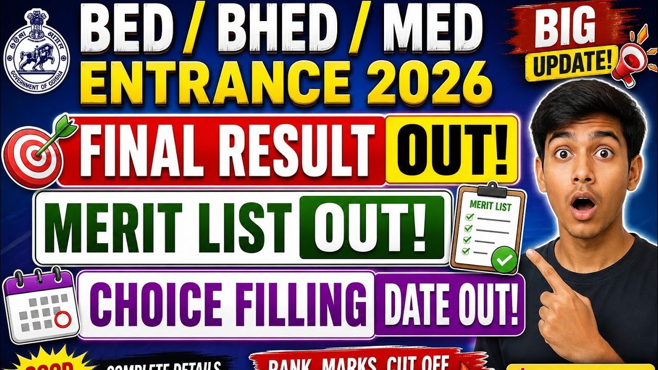 B.Ed/B.H.Ed/M.Ed FINAL SCORECARD OUT/CHOICE FILLING DATE OUT 2026#HOWTOCHECKSCORECARD#RESULT2026#