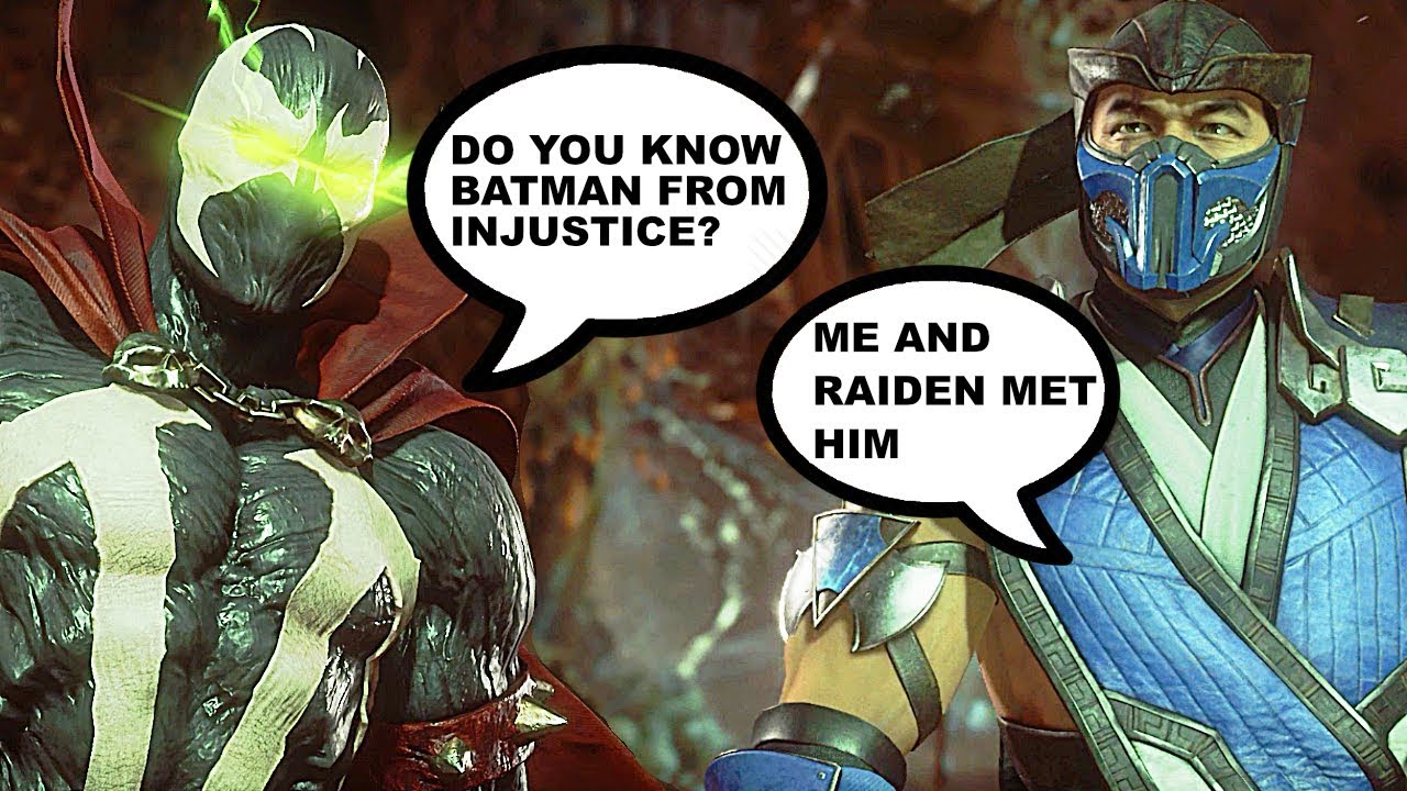 MORTAL KOMBAT 11 Spawn Talks About Batman & Injustice DC Universe MK11 Intros