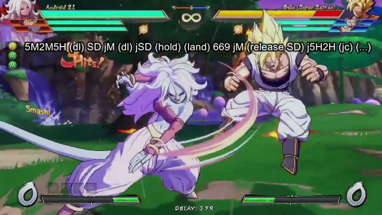 Majin 21's super-jump rejump (with notations)