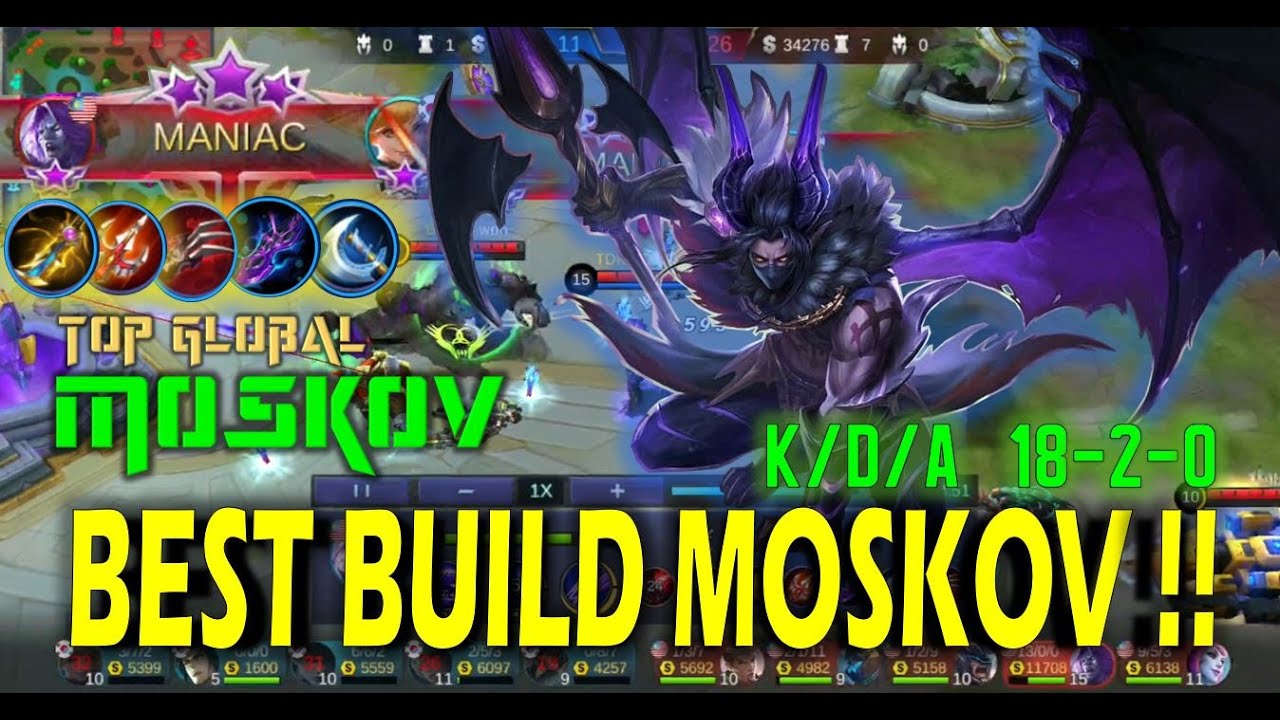 BEST BUILD MOSKOV | TOP GLOBAL | EASY KILL AND FAST FARMING | MOBILE LEGEND