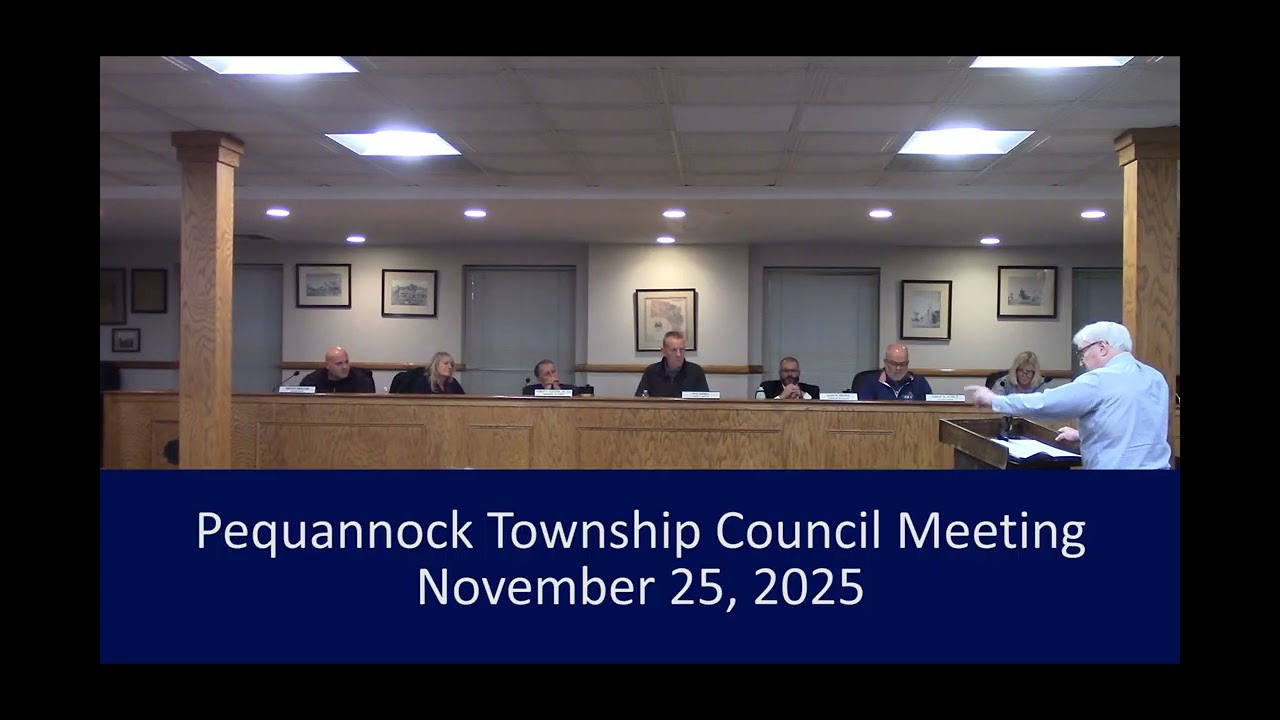 Pequannock Township Meeting November 25, 2025