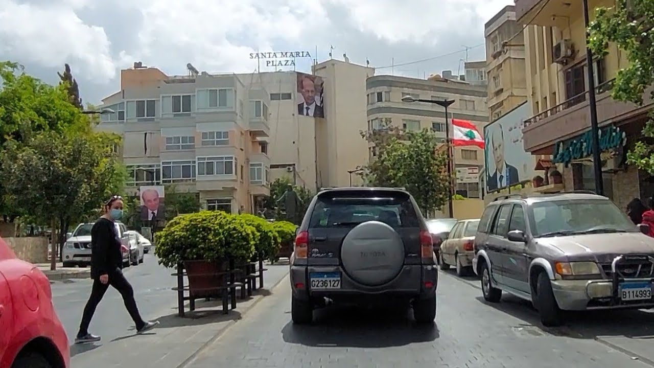 من شوارع لبنان/جولة على الدراجة النارية في شوارع بلدة الحدت/ Hadat Town.