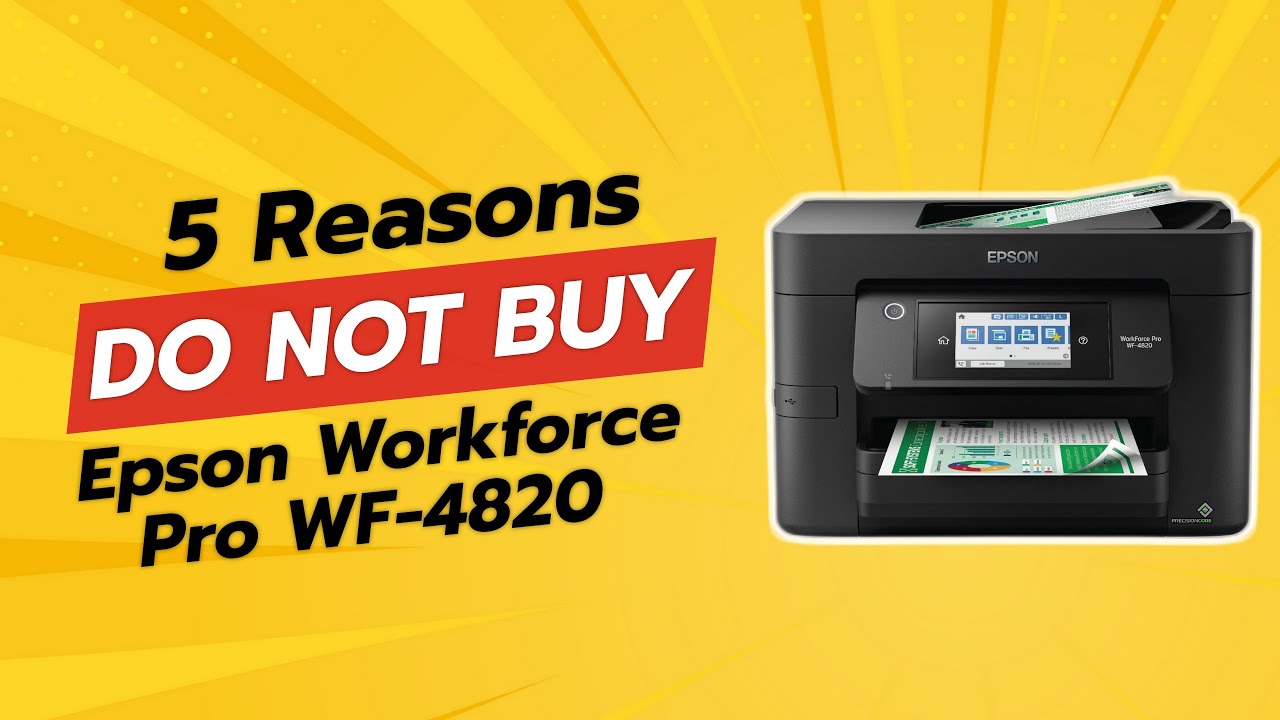 Беспроводной цветной струйный многофункциональный принтер Epson Workforce Pro WF-4820, черный, бо...