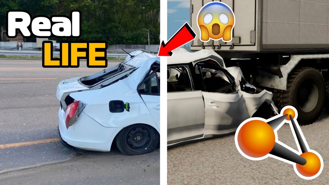 😱АВАРИИ на РЕАЛЬНЫХ СОБЫТИЯХ в BeamNG.Drive #2