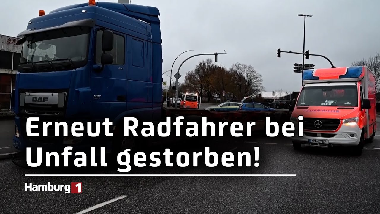 T&ouml;dlicher Unfall: Radfahrer stirbt bei Unfall mit LKW