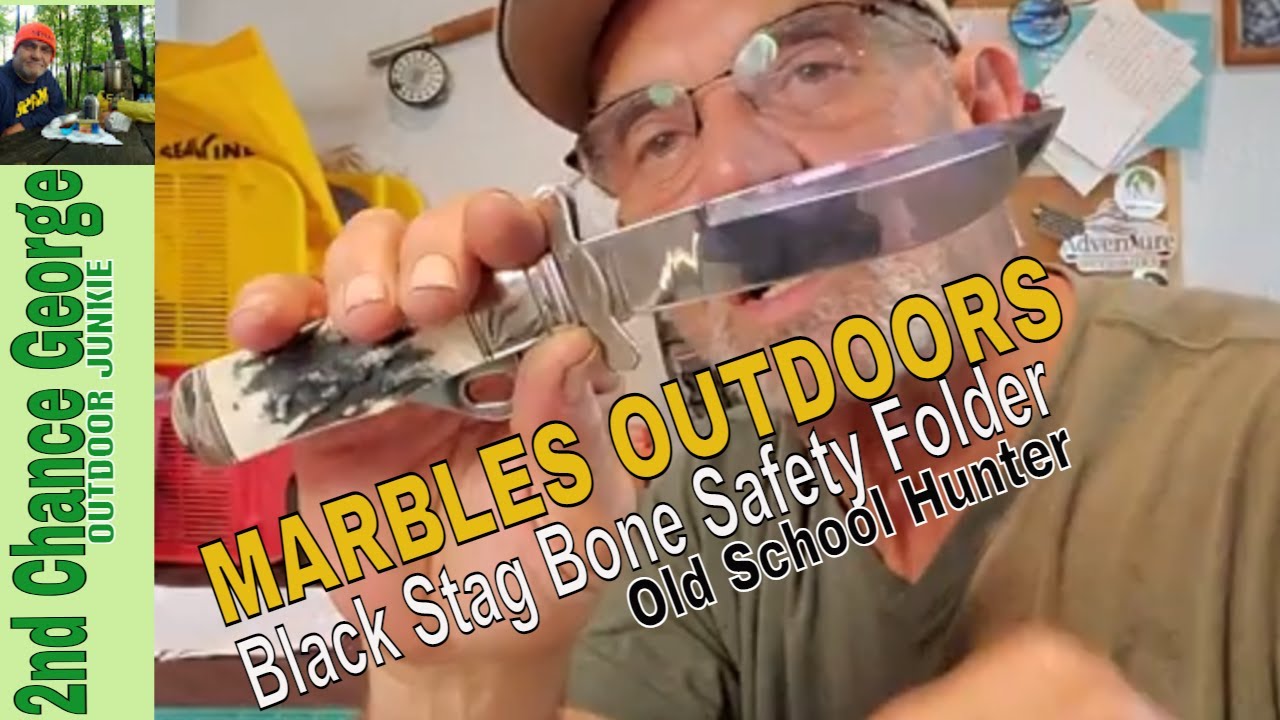 Marbles Black Stag Bone Safety Folder - Its an Odd one, The Joy!