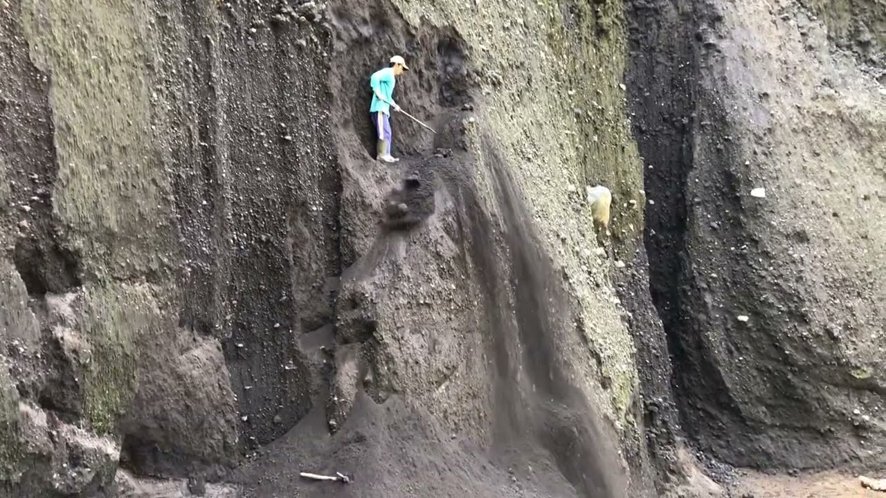 slowly this cliff began to crumble
