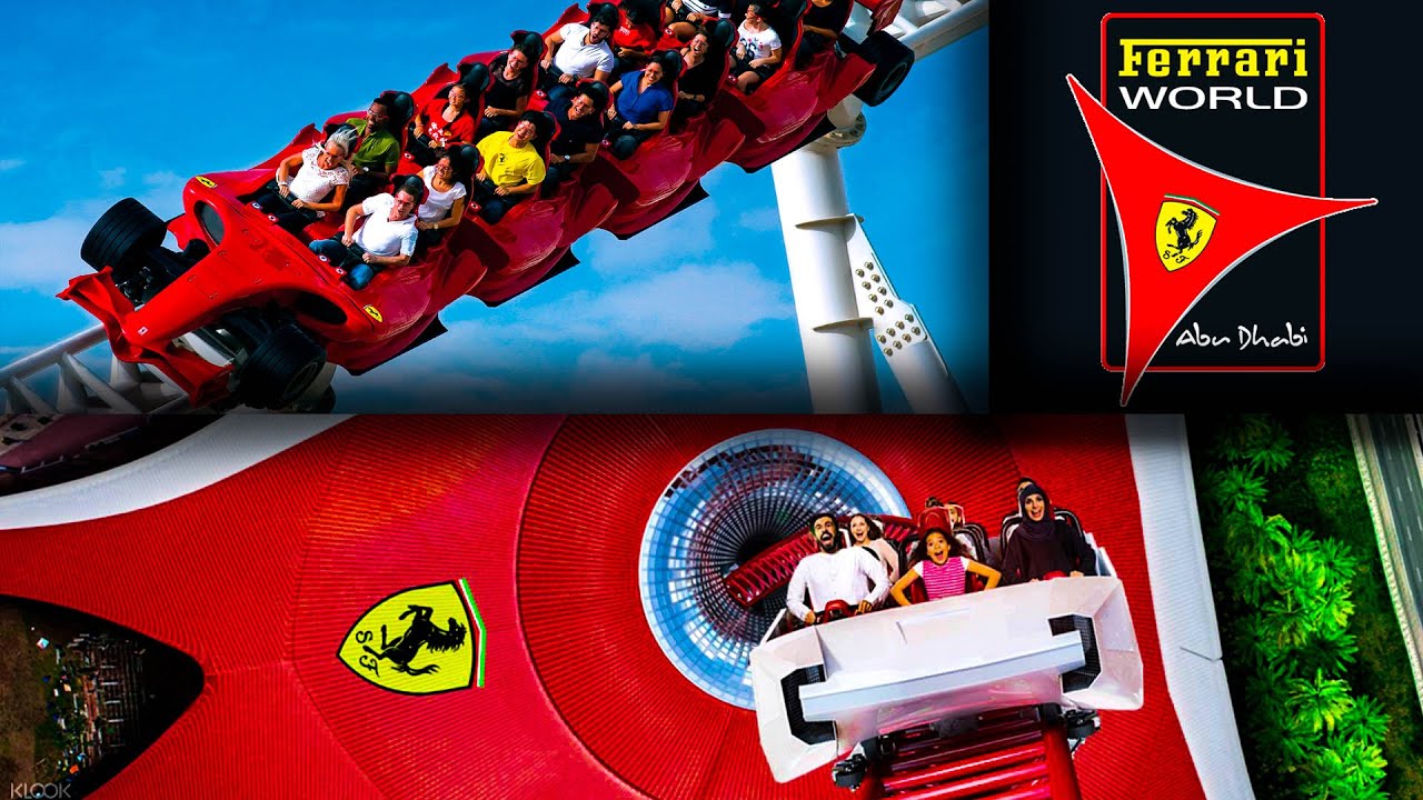 Обзор парка развлечений Феррари Ворлд в Абу Даби ОАЭ / Ferrari World Abu Dhabi All Rides Аттракционы