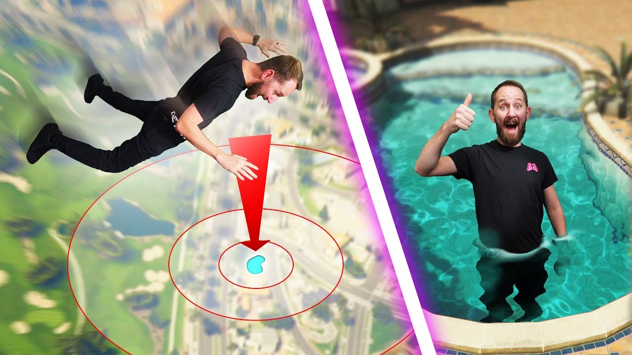 Skydive Into The Pool Challenge! | GTA5