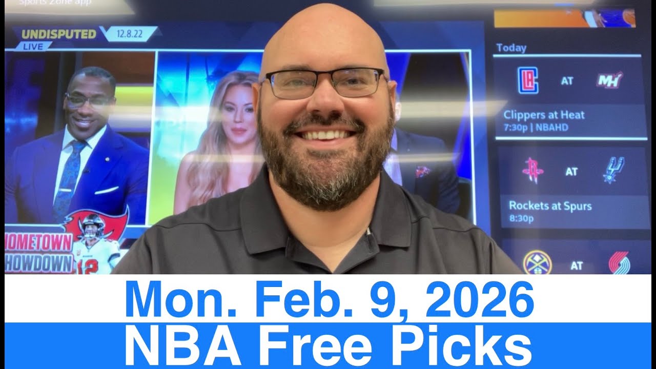 NBA Picks (2-9-26) Monday Basketball Free Sports Betting Predictions - Today's Daily Plays & Odds