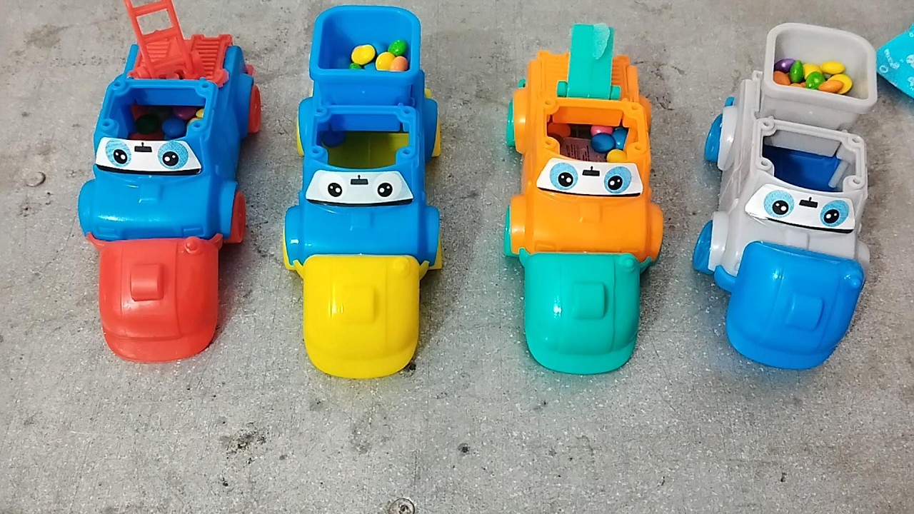 Satisfying Video Candy, Lollipop And Chocolate Candy Unboxing, Car Toys, Kinder Joy