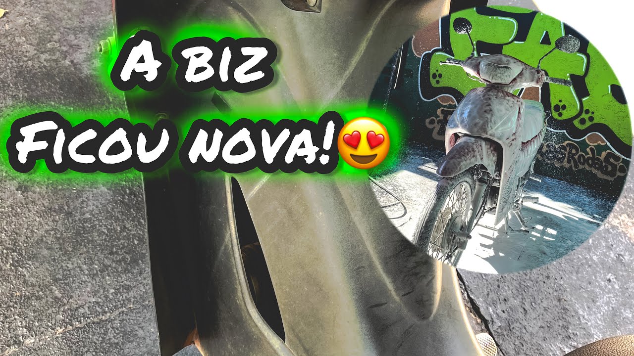 LAVAGEM COMPLETA E POLIMENTO NA BIZ DE MAIS UM INSCRITO DO CANAL, VIROU OUTRA MOTO!😱