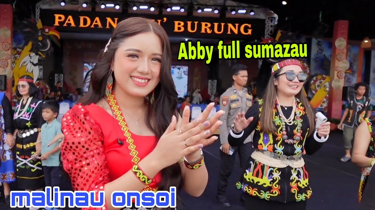 Ramai & seru Acara Dayak tahol pekan irau di Hiasi penyanyi murut sabah Abby bikin suasana jadi asik