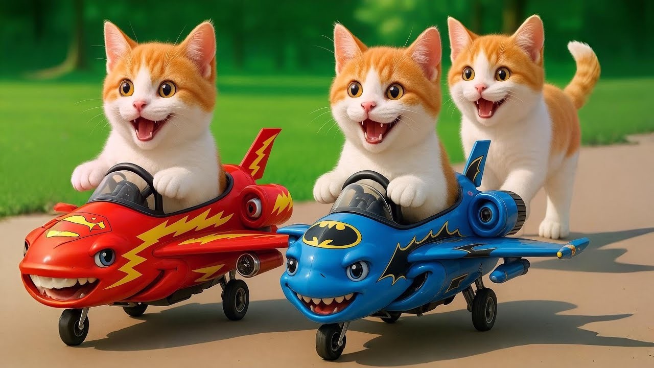 Super Cute Cats Race Mini Bikes 🏍️😺 | Funny 3D Animal Racing
