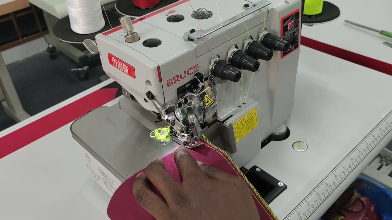 Bruce X5s-5 jahit tepi 5 benang 2 jarum/Bruce X5s-5 Overlock Sewing Machine 5 Thread 2 Needle